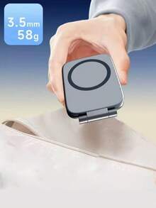 1PC Ultra Thin Car Phone Holder, Ultra-Thin Magnetic Folding Strong Magnetic Support Bracket, Car Back Mounted Phone Desktop Holder, Extendable And Foldable, Compatible With IPhone And Android Phones, Suitable As A Birthday Gift For Family And Friends, Car Phone Holder, Phone Accessories