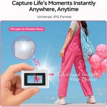 Mini Retro Camera With 1080P Video, 12MP Photos, Keychain Digital Camera, Ultra-Compact Tiny Camera With 32GB SD Card, OTG Adapter, Vintage Little Cameras For Travel, Daily Vlogging, Brown - DC23-Trắng - Xem 3