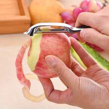 1pc Stainless Steel Peeler - Multipurpose Kitchen Tool For Fruits And Vegetables, Durable Ergonomic Handle, Suitable For Home And Commercial Kitchens, Kitchen Peeler | Modern Kitchen Supplies | Stainless Steel Peeler - Multicolor - View 8