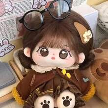 【带骨架】20厘米可活动关节玩偶，棉质毛绒玩偶装饰套装，适合返校、毕业、节日、派对、生日、圣诞节礼物【仅含玩偶，不含衣服】 - 小暈 - 查看 3