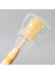 6pcs/Pack Portable Silicone Bottle Brush Set With Travel Case, Including Bottle Brush, Nipple Brush, Straw Brush,Spray Bottle,Bottle Rack, Milk Bottle Cleaning Set Perfect For Outdoor Travel - Multicolor - View 7