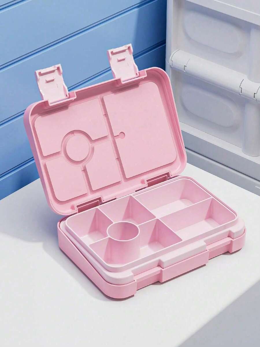 1pc Refrigerator Food Storage Box, Divided Sealed Fruit Box Salad Box, Work Bento Box, Takeout Lunch Box, Large Capacity Bento Box, Divided Lunch Box (Removable Compartments), Suitable For Work And Travel