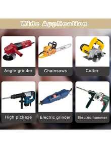 50 piezas Kit de repuesto de escobillas de carbón de alta resistencia, Kit de combinación de escobillas de carbón, base de metal, adecuado para taladros, lijadoras, amoladoras y motores - Kit de piezas de reparación de motores, cuadro de tamaños precisos, compatible con herramientas eléctricas para mejoras del hogar (amoladoras angulares / taladros de impacto / taladros eléctricos / sierras de martillo) Piezas de reparación y repuesto, regalo de primavera perfecto - Multicolor - Ver 7