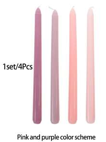 4/8 Pcs Brown Series Decorative Candles, Western Style Candlelight Dinner Candles, Smokeless Dinner Candles, Home Decor Candles, Wedding Candles, Party Candles, Home Decor, Birthday Gift, Graduation Gift, Party Gift, Special Gift - Brown - View 11