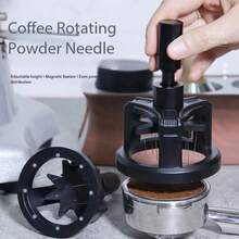 304 Stainless Steel Coffee Powder Whisk, Espresso Lump Breaking Powder Dispenser Needle, Mini Powder Dispenser - Black - View 1