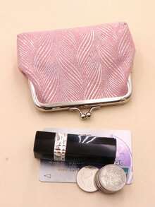 1pc Mini Cute Pattern Coin Purse Minimalist Hanging Bag Shoulder Bag Lightweight Multifunctional Storage Bag Portable Zipper Pouch For Women Wallet Mini Wallet Purse Wallet Small Wallet Coin Wallet Cute Things Vintage Purse - Pink - View 3