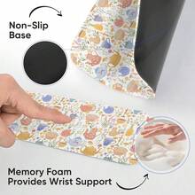 Keyboard Wrist Rest Pad  Pad Set,Ergonomic  Pad For Laptop Computer,Wrist Support Memory Foam Desk Pad For Gaming Office,Non Slip Rubber Pad Typing Relief Pain (WristRest203) - 腕托203 - 查看 4