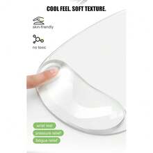 Gel Wrist Rest For ,Ergonomic Pad With Clear Cushioned Pa 1lm Rest,Gel  Pad With Wrist Support,Small Desk Mat,Office Desk Work Accessories For Women,Carpal Tunnel Relief (A-Purple) - A-紫色 - 查看 6