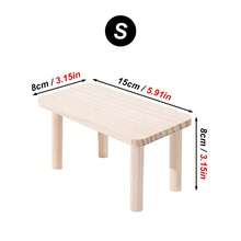 1 pièce/set Maison de cachette pour hamster en bois durable à 2 couches/Échelle d'escalade en vague, Plateforme d'escalade en bois stable et résistante au rongement, Convient pour les petits animaux de compagnie en toutes saisons - Multicolore - Voir 18