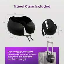 Travel Containers - S3 Travel Pillow+Black1 Jet Black - View 5