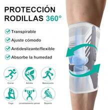 CYPNRodilleras deportivas Rodillera Ortopedica con Estabilizador Lateral Correa Rotuliana Ajustable Ideal para el Alivio del Dolor Roturas de Menisco Recuperación de Lesiones Artritis Deportes XLFashion - Medio - Ver 4