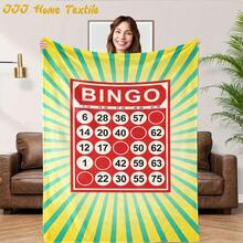 [Christmas]Fun Bingo-Themed Flannel Throw Blanket - Soft, Comfortable, And Stylish For Home, Camping, Sofa, Or Bedroom Decor - Perfect Birthday Or Holiday Gift, All-Season Design With Vibrant Yellow And Gre, Perfect Birthday Christmas Mother's Day Gift Size 70x140cm/27.56x55.12 InAll Season Flannel Blanket Skin-Friendly & LightweightAll Season Flannel Blanket Skin-Friendly & Lightweight - Nhiều màu - Xem 7