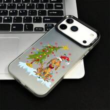 Crooked Christmas Tree Puppy This stylish and comfortable large-hole IMD acrylic phone case is an ideal gift for friends and family. It is compatible with for  17/16/15/14/13/12/11/X/XR/7/8, for OPPO,for , for VIVO, for , for Xiaomi, for Honor, and for  models, including Plus, Pro, Max, and SE versions. It's the perfect gift for holidays such as Christmas, Valentine's Day, and New Year. - Negro - Ver 4