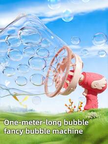 Kids Electric Bubble Machine - Handheld Automatic Bubble Blower Plastic Toy, Suitable For Indoor/Outdoor Party Play, Also A Great Birthday Gift For Family & Friends (Batteries Not Included), Girls Toys, Boys Toys, Party Games, Wedding Bubbles, Bubble Gun, Mother's Day - Bubble Machine - View 4
