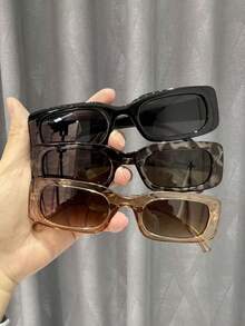 2 Pairs Retro Ins-Style Timeless Elegant & Fashionable Glasses, Suitable For Daily Life, Dates, Street Photography, Fits All Face Shapes - Multicolor - View 16