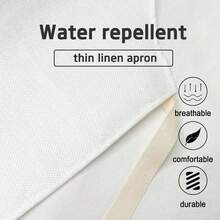 Happy Eid Mubarak Printed Sleeveless Polyester Apron, Unisex Household Kitchen Baking Apron, Fabric, Suitable For Ramadan Celebration, Holiday Apron | Celebration Design | Apron. - Multicolor - View 6