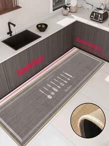 1 件装柔软橡胶亚麻厨房地垫，3.5 毫米厚厨房地毯，简约现代风格厨房吸水地垫，大尺寸地毯，缝边防止脱皮，吸水易清洁，亚麻表面，泡沫中间层，橡胶底部，适用于厨房地毯、厨房装饰、婚礼装饰、家居装饰、浴室地垫、入口地垫、洗衣房地垫、走廊地毯、客厅地垫等。 - 彩色 - 查看 12