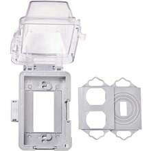 CYPNHubbell-Bell Cubierta no metálica resistente a la intemperie para enchufe de 1 salida TransparenteFashion - transparente - Ver 3