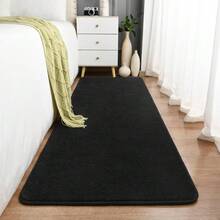 Alfombra Rectangular de Espuma Viscoelástica 4x6 Pies, Negra Sólida Suave, Ideal para Sala de Estar y Dormitorio - Gris Oscuro - Ver 5