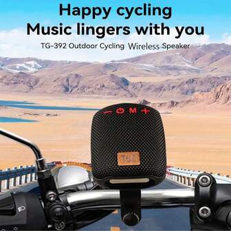 TG-392 Portable Outdoor Wireless Speaker For Bicycles Supports FM Radio/TF/USB Flash Drive/TWS