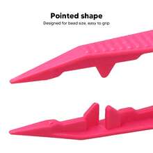 Pack Of 20 Lightweight Plastic Bead Tweezers: Durable, Non-Slip Design For Beading And Craft Projects. - Multicolor - View 4