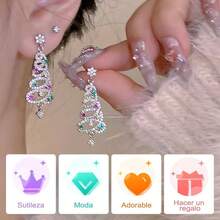 Teen Fine Earrings - Christmas Tree - View 6