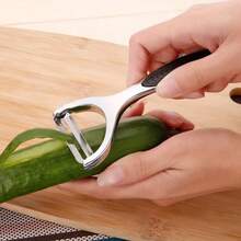 1pc Stainless Steel Peeler - Multipurpose Kitchen Tool For Fruits And Vegetables, Durable Ergonomic Handle, Suitable For Home And Commercial Kitchens, Kitchen Peeler | Modern Kitchen Supplies | Stainless Steel Peeler - Multicolor - View 6