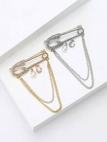 奢华水钻挂绳别针 - 女士男女通用休闲派对饰品/朋友礼物徽章装饰 - 別針 - 查看 10