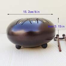 11-Inch D-Tuned Ethereal Drum, Healing Drum, Percussion Instrument - Bronze - View 2