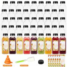 Tomnk 36/72pcs 12/16oz Juice Bottles, Plastic Bottles With Lids, Reusable Clear Containers For Juice, Smoothies, Cola, Water And Other Beverages, Party Storage - Trong sáng - Xem 1