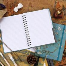 Ruled Journal/Notebook - Lined Journal, 6.3 Inch X 8.35 Inch, Hardcover, Back Pocket, Strong Twin - Wire Binding With Premium Paper, College Ruled Notebook/Journal, School, Office Home - màu xanh lá - Xem 7
