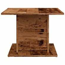 Tavolino da caffè vidaXL con finitura effetto legno anticato, 55,5x55,5x40 cm, in legno composito. - nero - Visualizzare 6