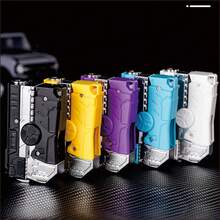 Torch Lighter, Collapsible Cool Design Lighter, Windproof Adjustable Jet Flame Lighter, Refillable Butane, Great Gift For Men And Women, Lighter For Candles, Kitchen, Camping, Barbecues, Valentines Decorations For Home (Fuel Not Included) - Màu đỏ tím - Xem 4