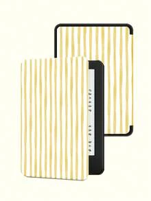 条纹图案保护套,适用于 Kindle 第十代(2019 年款)、Kindle(第十一代,2024 年发布)(6 英寸)、Kindle Paperwhite 第十二代(2024 年款)、Kindle Colorsoft Signature Edition、Kobo Clara Colour 等型号。皮革材质,支持自动唤醒/睡眠功能,四角防摔,无需担心跌落。 - 彩色 - 查看 34
