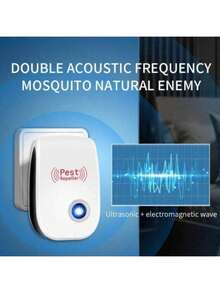 10/5/3/1 Set Of Electronic Ultrasonic Insect Repellent Devices, Universal Model Ultrasonic Insect Repellent Device, White Color, Can Be Used To Repel Rats, Cockroaches, Mosquitoes, Geckos, Flying Insects, Pests And Snakes, Can Effectively Repel Small Animals, German Style/European Style/American Style Insect Repellent Device, Electronic Ultrasonic Insect Repellent Device For Repelling Insects, Suitable For Indoor Household Use! - White - View 10