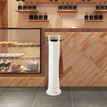 ZhdnBhnos Espresso Coffee Knock Box, Commercial Knock Box For Espresso Coffee Grounds, Floor Standing Coffee Knock Box With Pcs Garbage Bags And Towel (White) - Biến thể,1 - Xem 3