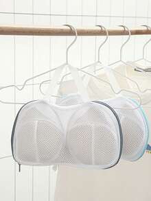 Sac de lavage pliable pour soutien-gorge et sous-vêtements avec fermeture éclair et poignée, protège vos vêtements intimes - Multicolore - Voir 5