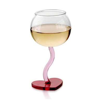 Romantic Heart-Shaped Wine Glass (300 Ml) - A Unique And Precious Gift Idea For A Marriage Proposal, Engagement, Anniversary, Elegant Romantic Dinner, Or Valentine's Day Gift For Her/Him
