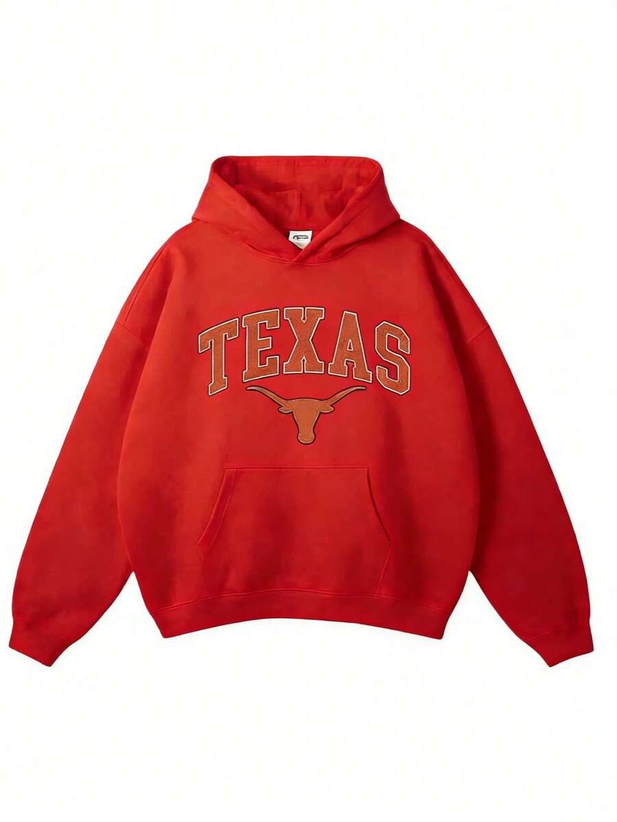 Vintage Sport Teams Collection Unisex Crewneck Black Hoodie, Graphic Team Collection Hoodie, Gift For Fans-New Arrivals For Autumn/Winter: Unisex Relaxed-Fit Cotton-Blend Long-Sleeve Hooded Sweatshirt - Đỏ 3 - Xem 1