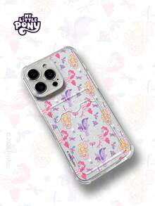 MY LITTLE PONY Official Authorized Card Holder Phone Case Compatible With Apple 17, 17 Air, 17 Pro, 17 Pro Max, Scratch-Resistant, Anti-Slip, Anti-Drop, Compatible With Apple 11 Series, 12 Series, 13 Series, 14 Series, 15 Series, 15 Pro Max, 16 Pro, 16 Pro Max, X, XR, XS Max - Clear - View 4