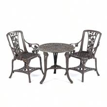 3pcs Rose Garden Bistro Set – Table & 2 Chairs - Bronze - View 5
