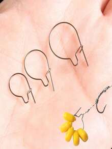 10pcs European Style Carp Fishing Bait Clips, Carp Fishing Accessories, European Carp Fishing Tackle - Silver - View 5