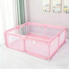 1pc Large Baby Playpen Safety Fence, 150x180cm, Portable - Multicolor - View 11