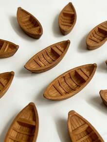 5pcs Realistic Resin Floating Boat Model, Suitable For Aquarium, Fish Tank, Pool, Beach Scene, Bonsai Landscaping, Home & Office Decor, Birthday Gift, Holiday Party Gift