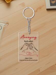 定制“我爱我的女朋友”脸部钥匙扣，可定制照片和文字，情人节礼物，女友照片钥匙扣，女友照片亚克力钥匙扣，送给男友的礼物，情侣照片肖像钥匙扣，“我爱我的女朋友”钥匙扣，情人节送给男友的礼物，照片钥匙扣，情侣钥匙扣，情人节送给他的礼物，情侣钥匙扣礼物 - 彩色 - 查看 40