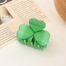 's Day Acrylic Hair Clip Cute Back Of Bun Claw Clip Four-Leaf Clover Hair Accessory - Họa tiết cỏ nhỏ - Xem 6