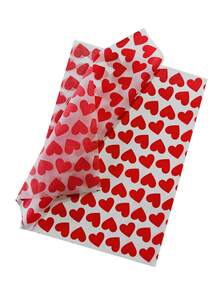 10pcs/Pack Heart-Shaped Gift Wrapping Paper, Suitable For Decoration, Gift Box Packaging, Flowers, Weddings, Mother's Day, Valentine's Day Gifts, Couples, Ladies, Mothers, Teachers, Wrapping Paper, Tissue Paper, Bouquet Supplies, Back To School Season, Valentine's Day Gift Wrapping Paper - Multicolor - View 22