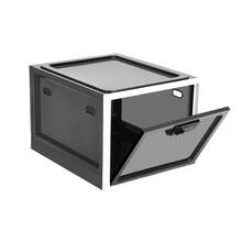 Lockable Box Lock Box Lockable Storage Box - Clear - Black+White - View 5