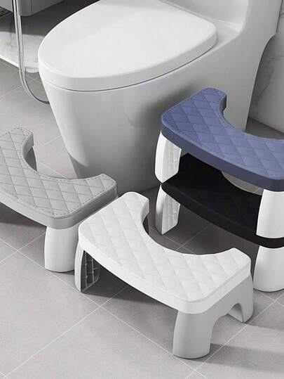 防水蹲凳，浴室脚踏，加厚马桶凳，蹲姿辅助工具，适用于孕妇、儿童、成人和老年人，防滑，防水浴室脚踏，防滑增高座椅，35°人体工学座椅设计，塑料材质，老年人和残疾人辅助踏凳，实用浴室配件 | 舒适生活解决方案