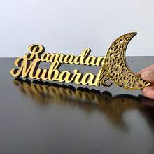 1pc Gold Acrylic 3D Letter Tabletop Decor, Holiday Home Decoration - Multicolor - View 6